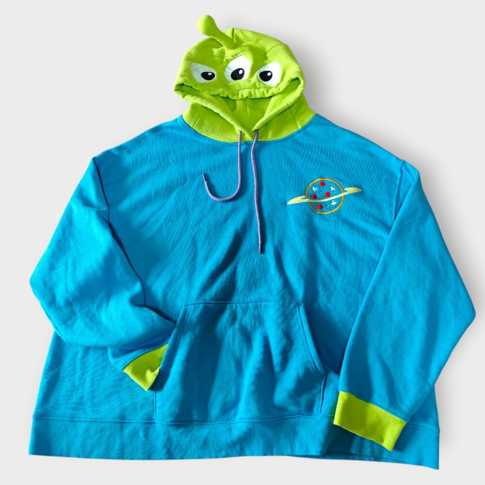 Disney Parks Toy Story Pizza Planet Alien Hoodie Sweatshirt 1x